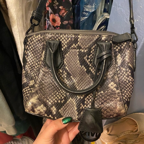 Michael Kors | Bags | Snake Skin Michael Kors Crossbody | Poshmark